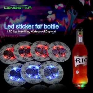 Chai bia uống Bar dẫn đế lót ly EVA dẫn ánh sáng nhãn dán dẫn Coaster - Product Image 1