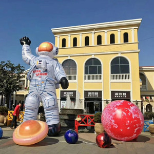 Globo <span class=keywords><strong>Lunar</strong></span> Gigante con Astronauta Sentado en la Luna, Inflable y Luminoso con Luces LED para Escenas Nocturnas - Product Image 5