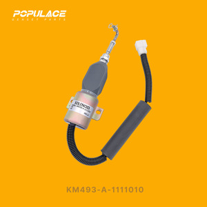 Populace Stop Solenoid KM493-A-1111010 12V Diesel <b>Generator</b> Part - Product Image 1