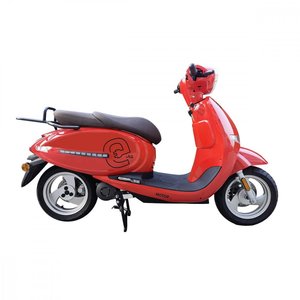 RACCEWAY JLG-E-MOTO Scooter Électrique Rouge à Deux Roues, Moteur 3000W, Pneus Larges, Double Siège, Autonomie 60km, Batterie Amovible 72V - Product Image 2