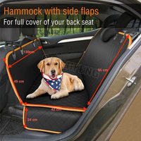 Antidérapant imperméable 600D coton 3 en 1 protecteur de hamac pour animaux de compagnie chien housse de siège de voiture pour siège arrière contre les pertes de saleté et les rayures