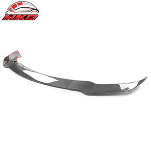 Pour Tesla Model 3 2017-2023 Track Pack Noir Brillant Fibre de Carbone CF Lèvre de Pare-chocs Avant Kit Carrosserie de Haute Qualité - Product Image 2