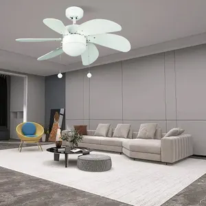 豪華な新着耐久性のある装飾家庭用LEDシーリングファンライト木製ブレードホームホテル用シーリングファン