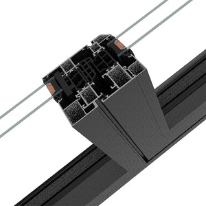 Nouveau design, <span class=keywords><strong>prix</strong></span> compétitif, système de fenêtres oscillo-battantes pour appartement et jardin, fenêtre en aluminium noir à châssis inclinable et pivotant, isolation thermique. - Product Image 2