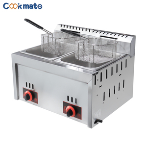 Friteuse Professionnelle Robuste à Panier Unique, Comprend des Paniers à Friture et un Couvercle de Nuit Électrique ou à Gaz - Product Image 4