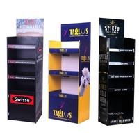 Présentoir rotatif portable en carton ondulé personnalisé à alimentation par gravité pour supermarché et vente au détail alimentaire