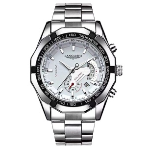 Montre à quartz automatique lumineuse pour homme, étanche, calendrier, multifonctionnelle, bracelet en acier inoxydable, montre à quartz - Product Image 1