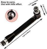Jeu de 1 embout de sécurité haute dureté avec tige hexagonale de 1/4 pouce – Embouts anti-effraction Torx + Hex + Tri-Wing + Étoile + Clé à molette