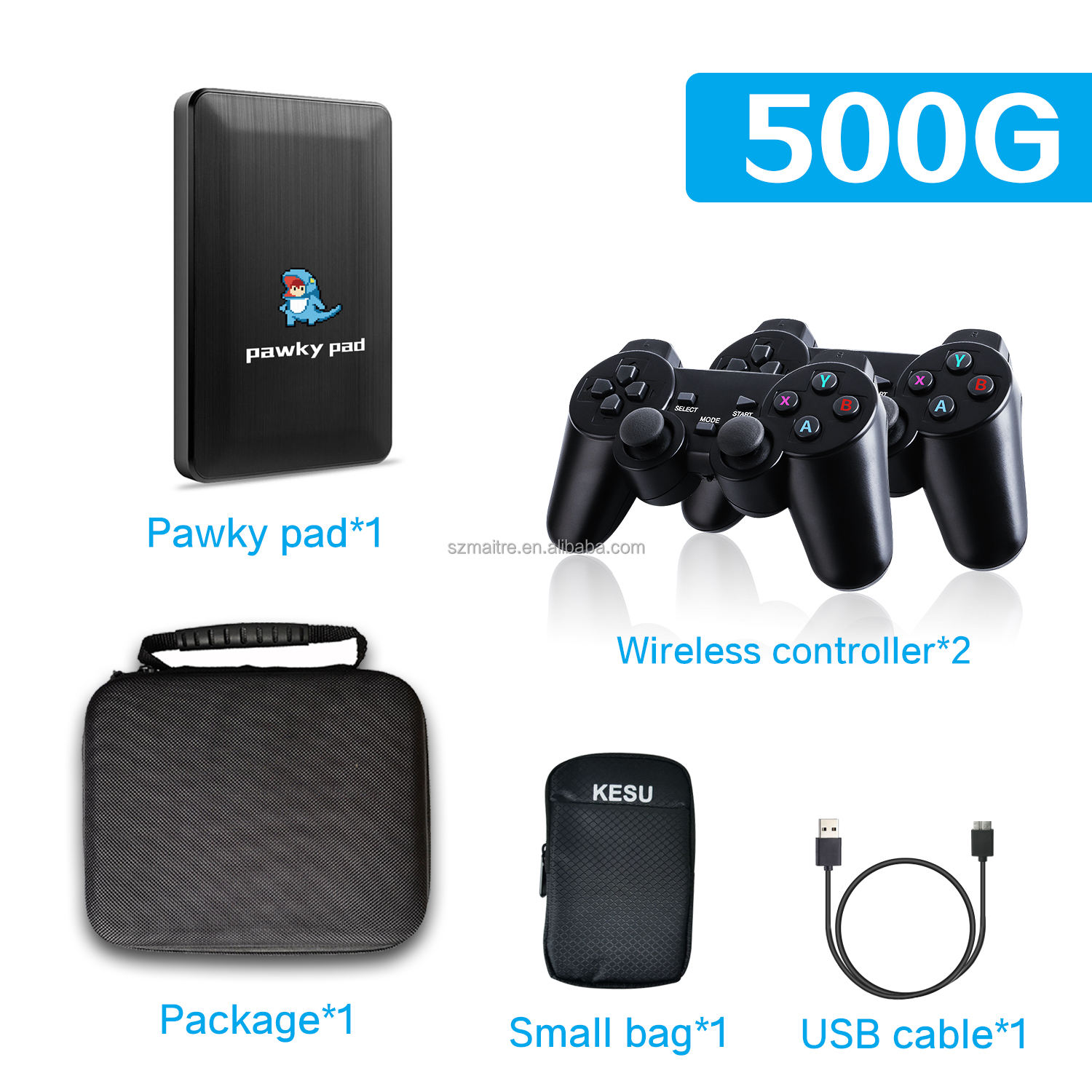 Black-500GB(US Plug)