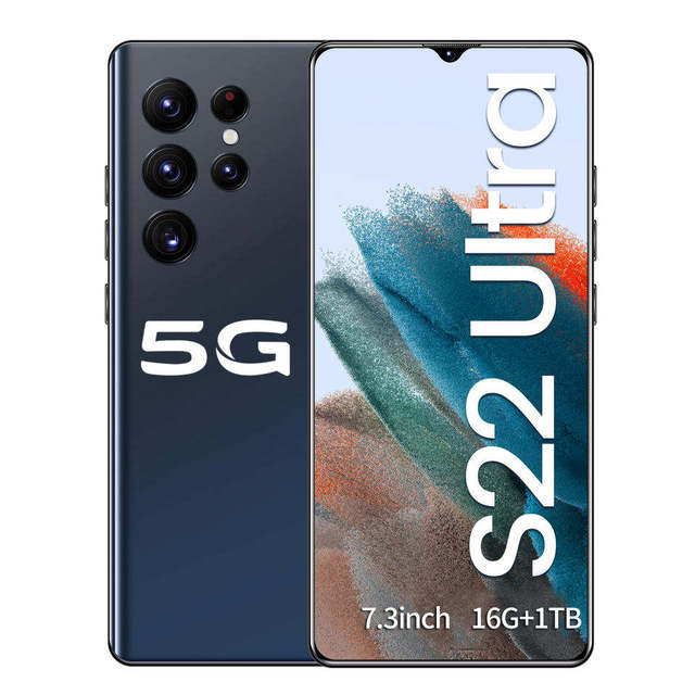 Hot Selling S22 ULTRA Original 16gb+1tb 24MP+50MP Face Full Display Android 12 Cell Phone Smart Mobile Phone