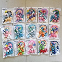 26 pièces/sac, décorations de gâteau en forme de boule, étoile et arc-en-ciel, ensemble de boules artificielles pour macarons, fournitures de décoration de gâteaux