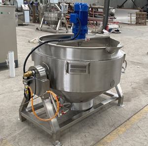 Nouvelle marmite de cuisson commerciale automatique à <span class=keywords><strong>prix</strong></span> d'usine pour confiture de tomates et de fruits, chauffage gaz/vapeur/électrique, avec certification CE - Product Image 6