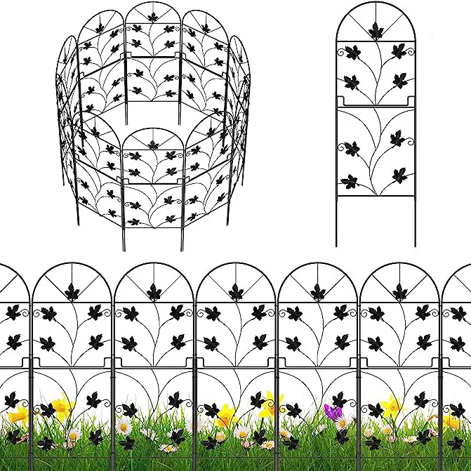 Arche Decorative giardino recinzione pannello regolabile confine animale barriera bordo fiori in metallo cartone senza scavare scherma