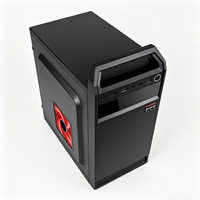 Boîtier d'ordinateur de jeu ATX Mini ITX 350 mm avec 4 emplacements d'extension PCI, compatible avec HDD SSD, flux d'air optimisé, accessoires pour hôte