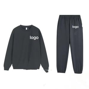 Conjunto de 2 Piezas de Sudadera Deportiva con Cuello Alto y Pantalones de Algodón Personalizados de Fábrica, Ropa Casual para Mujer - Product Image 4