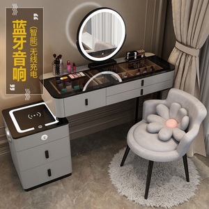Luxury Makeup <b>Vanity</b> With Led <b>Mirror</b> And Storage Drawers For Bedroom Use - Product Image 2
