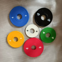 Disques de poids fractionnels en caoutchouc coloré 0,5-2,5 kg pour haltères olympiques, idéaux pour l'entraînement en salle de sport