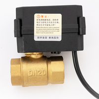 Factory Brass Mini Electric Ball Valves for Smart Home Sanitary Ware/Instruments & Meters