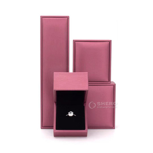 Caja de Joyería de Piel Sintética con Logotipo Personalizado al por Mayor en Negro, Azul y Rojo para Collares, Pulseras, Pendientes y Anillos - Product Image 2