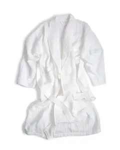 Deeda factory 100 cotton plain waffle hotel bathrobe