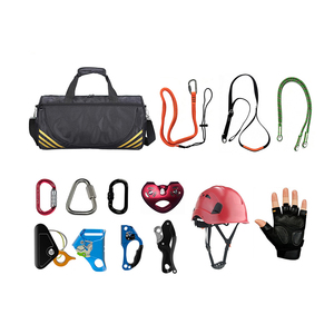 Kit <span class=keywords><strong>de</strong></span> Escalada en Roca, Equipo <span class=keywords><strong>de</strong></span> Descenso por Cuerda, Arnés <span class=keywords><strong>de</strong></span> <span class=keywords><strong>Seguridad</strong></span> <span class=keywords><strong>de</strong></span> Cuerpo Completo con Certificación CE, Resistencia a la Rotura <span class=keywords><strong>de</strong></span> 500 kg, 800 kg - Product Image 1