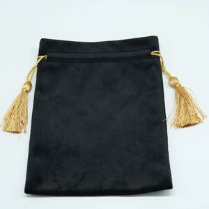 Wholesale Custom Easter Velvet <b>Drawstring</b> Gift <b>Bags</b> Dust Jewelry <b>Makeup</b> Pouch with Tassel - Product Image 4