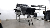 Lit de camping pliable en aluminium End Up RTT 265 x 133 x 166 cm, barre hydraulique, échelle à ouverture rapide, matelas épaissi, 4 saisons, OEM