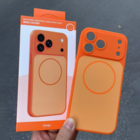 Étui de téléphone magnétique bicolore série 17 pour iPhone 16 15 14, découpe précise de l'appareil photo, étui de téléphone magnétique fin avec anneau