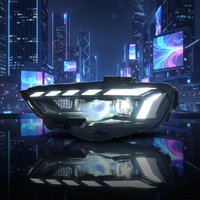 Phares de conversion LED révolutionnaires de style 8Y compatibles avec Audi A3 8v 2013-2020. Technologie de faisceau laser matriciel avec accent bleu vif