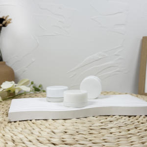 Gran oferta, tarro de vidrio personalizado resistente a los niños con tapa CR, botella plana de Material de grado alimenticio certificado para crema para el cuidado de la piel - Product Image 1