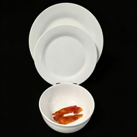 Assiette en mélamine A5/A8 de 7,5 pouces, vaisselle ménagère incassable, plats de service pour la cuisine, la restauration, l'hôtel, le restaurant, la maison