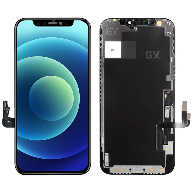 US Stock Hard OLED Display for iPhone 12/12 Pro Real GX Panel Screen LCDs Patalla Mobile Phone Replacement Not Original Lcds