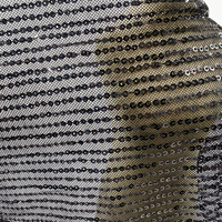 Sacs en tissu maille élastique respirant en polyester enduit de PVC à bande droite de 3 mm, brodés de paillettes brillantes et de sequins, pour la mode