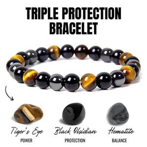 Nuovi Bracciali con Perle di Occhio di Tigre ed Ematite da 8mm, <span class=keywords><strong>Gioielli</strong></span> in Pietra Naturale per Uomo e Donna - Product Image 1