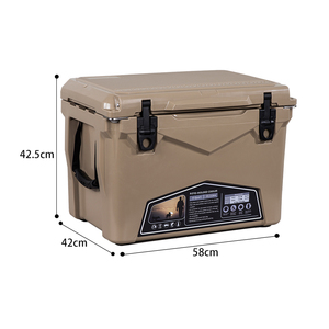 Rouser Outdoor Top Wholesale 35Qt Rotomolded Plastic Wheeled Ice Box Ice Chest Beer Coolers