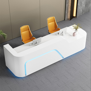 Mostrador de Recepción Moderno y Lujoso en Forma de L, Color Blanco, para Hospital y <span class=keywords><strong>Supermercado</strong></span>, Estilo de Diseño para Oficina - Product Image 5