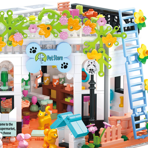 Juegos <span class=keywords><strong>de</strong></span> juguetes <span class=keywords><strong>de</strong></span> bloques <span class=keywords><strong>de</strong></span> construcción, exhibición <span class=keywords><strong>de</strong></span> mascotas, perros, gatos, <span class=keywords><strong>casa</strong></span>, ladrillos, juguetes <span class=keywords><strong>para</strong></span> niños, regalos <span class=keywords><strong>de</strong></span> cumpleaños, juguetes educativos <span class=keywords><strong>para</strong></span> niños - Product Image 6