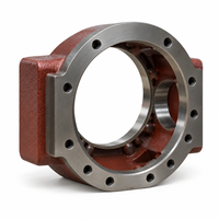 Boîtier de boîte de vitesses en fonte ductile OEM usiné CNC de précision, support de boîtier de réducteur industriel
