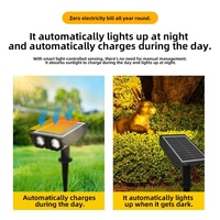 Lampes solaires LED pour pelouse extérieure, blanc chaud, IP65, étanches, avec capteur de lumière, variateurs d'intensité, pour allées