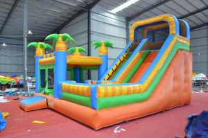 Piscina combinada para niños y adultos, gorila de agua de 40 pies, Líbano, tobogán de agua inflable grande de 10 metros de altura y 50 pies con piscina