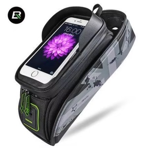Sacoche de cadre portable pour VTT ROCKBROS avec écran tactile, pour tube supérieur avant, compatible téléphones 5.8" et 6.0" - Product Image 3