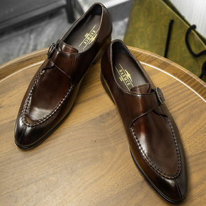Zapatos formales de oficina para hombre de cuero genuino clásico italiano, zapatos formales para hombre, zapatos formales para hombre estilo Oxford. - Product Image 4