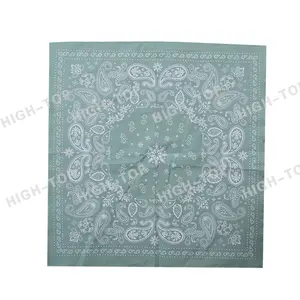 Op Maat Gemaakte Fabriek Dubbele Print Bandana Custom Logo Fans Katoen Bandana Vierkant