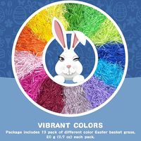 Déchets de papier raphia multicolores et brins de confettis froissés pour l'emballage cadeau DIY et le remplissage de paniers