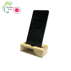 Wood Cell Phone Holder Bamboo Mobile Display Stand Wood Cellphone Speaker Mobile Phone Portable Loudspeaker