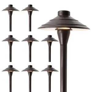 Factory Price IP65 Waterproof 12V Garden Yard Villa Patio Low Voltage Landscape Path Lighting Pathway Lights Outdoor