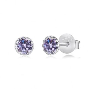 Dylam Wholesale Small Mini Stone Rhodium Plated 5A Cubic Zirconia CZ S925 925 Sterling Silver <b>Fine</b> <b>Stud</b> <b>Earrings</b> for Women - Product Image 1