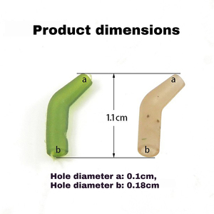 Manchons courbés en caoutchouc thermoplastique écologique pour la pêche, haute résilience, positionneurs d'hameçons, <span class=keywords><strong>kickers</strong></span>, accessoires de pêche en gros - Product Image 2