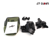 Kacamata Penglihatan Malam NVG 2605 Gen2+/Gen3 Dual Tube Resolusi 64lp/mm Perlindungan Terang untuk Operasi Malam Hari Daya Tahan 60 Jam