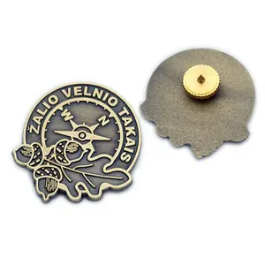 Заводские индивидуальные значки, декоративные антикварные металлические значки с 3D логотипом на заказ, заколка на лацкан